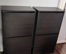 shoe cabinet 15e each or two for20e