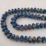 Vintage Tiny Blue Eyes Glass Beads Necklace Image 3