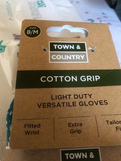 gardening gloves x 3
