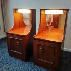 Retro bedside locker with matching headboard