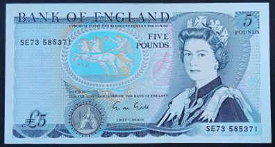 Great Britain | 5 Pounds | 1988-91 | P.378f | Prefix - SE73 | UNC