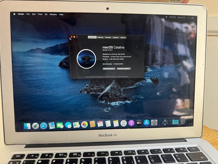 MacBook Air working perfect charger included.