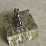 Donkey/mule figure on GREEN Connemara marble plate . Image 5