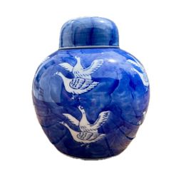 Blue and White Ginger Jar