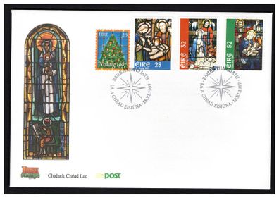 1997 Ireland Christmas Commemorative Stamps An Post First Day Cover (FDC)