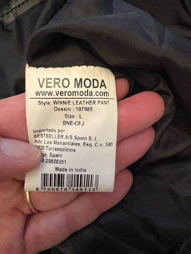 Leather (genuine) Jeans/trousers size M 12