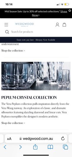 Vera wang crystal bowl BNIB