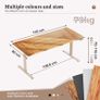 Electric Standing Desk 160 x 80 cm Height Adjustable Sit Stand Table with Easy-Glide Drawer 4 Memory Smart Pannal T-Leg Design for Stability Splice Board White Frame Surface Image 9