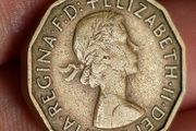 British 3 Pence Three Pence 1957
