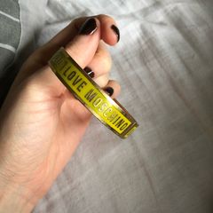 All Prices Reduced!! Love Moschino gold bangle yellow