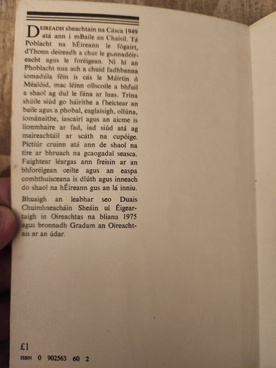 Lig Sinn I Gather. By  Breandan O' Heithir. Signed 1976  Second  Edition In Very Good Condition.