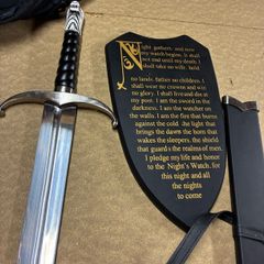 Longclaw of Jon Snow with Display Plaque Wall