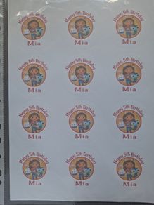 Personalised stickers