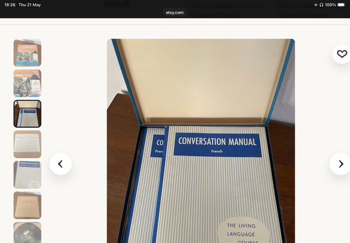Vintage Living French A Complete Language Course Vinyl Record Set