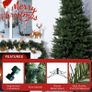 7.5ft Slim Artificial Christmas Tree Image 4