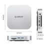 Mac mini MiniLink 9 in 1 Dock with M.2 SSD Enclosure ORICO for Mac mini 2024 Image 3