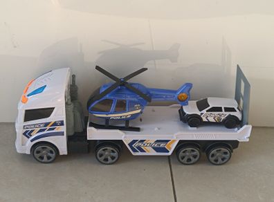 Police truck with car and helicopter, excellent condition.