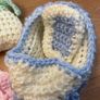 small knitted doll/teddy pouches or doll beds Image 3