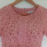 Pink lace effect dress Image 2