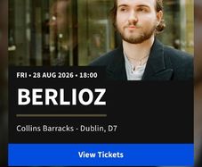 Berlioz tickets Collins barracks