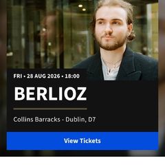 Berlioz tickets Collins barracks