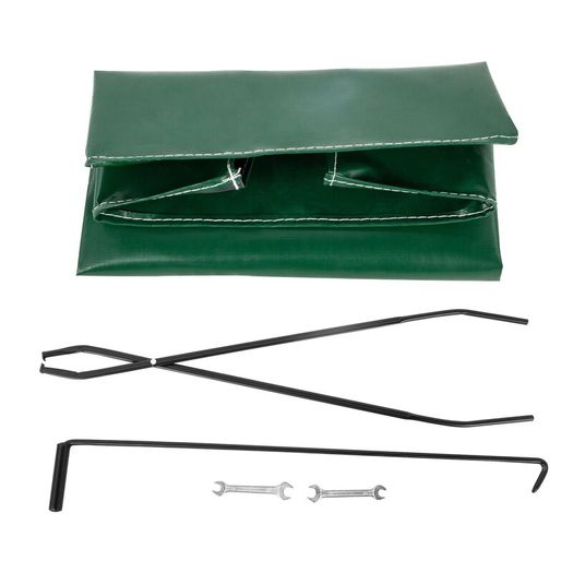 2.44m Steel Firewood Rack with Cover