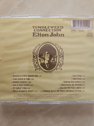 Elton John CD  - Tumbleweed Connection