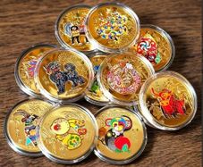 Twelve Chinese Zodiac Animals Coins