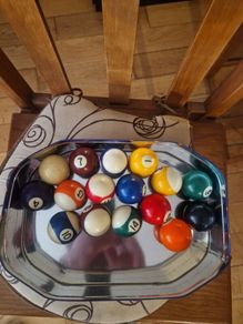 Vintage American pool balls