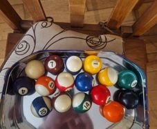 Vintage American pool balls