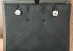 Pair of brilliant diamond earrings - total carat .82