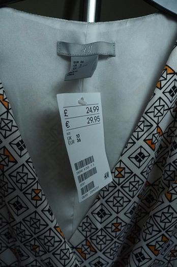 white printed dress