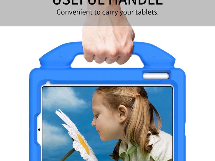 For Apple iPad Mini 6 Kids Friendly Case Shockproof Cover With Thumbs Up - Blue