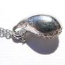 Vintage Sterling Silver 925 Tear Drop Pendant and chain  length 15,5" - 5,25g Image 7