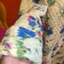 Vintage 50s 60s Yellow floral quilted housecoat Image 9