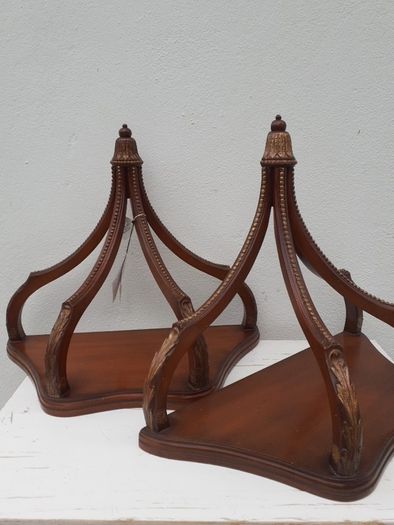 Ornate Wall Shelves | Maitland-Smith Hand Crafted Mahogany