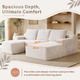 Softy Compressed Modular Sofa c/w Chaise & Ottoman
