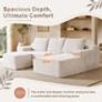 Softy Compressed Modular Sofa c/w Chaise & Ottoman Image 4