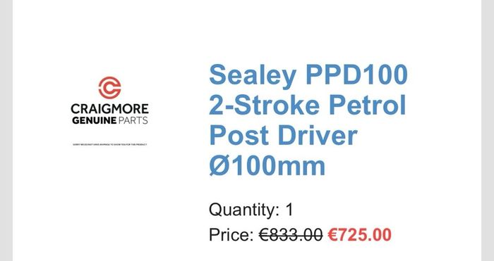 Petrol post driver