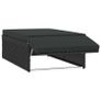 2 Piece Garden Lounge Set with Cushions Poly Rattan Black Image 5
