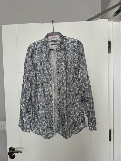 Ted Baker Men's Floral Long-Sleeve Shirt - size 5 (large)