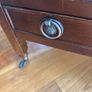 Antique Style Mahogany Canterbury Magazine/ Newspaper/ Vinyl Storage Holder - Stand with a single drawer Image 5