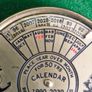 Vintage 50 Year Brass Perpetual Calendar Image 2