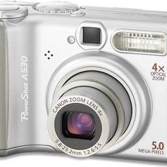 Canon PowerShot A530 Silver 5.0MP 4x Optical Zoom DIGIC II AiAF