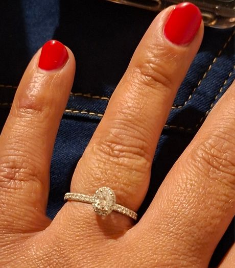 18 ct Diamond ring size Q