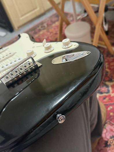 Encore Electric Guitar - Black Strat Style