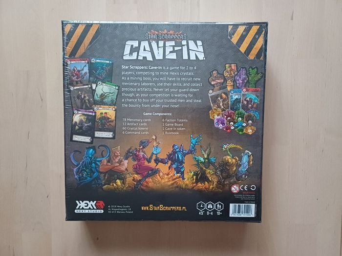 Star Scrappers Cave-In Science Fiction Board Game 2018 NEW SEALED