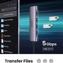USB C Hub 4k HDMI Adapter 6-IN-1 Type C Hub with HDMI USB 3.0 Data Transfer, SD/TF Card Reader USB C Adapter Compatible with Macbook Pro Air Surface Pro Book 3, iPad Pro, XPS Image 2