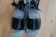 NEW Black Leather Sandals