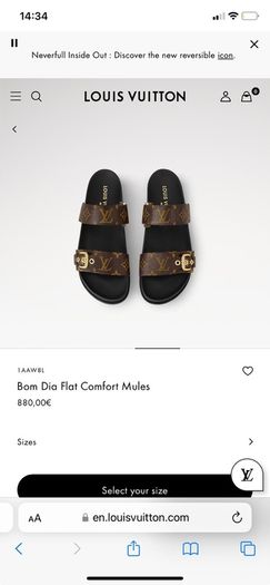 Louis Vuitton Bom Dia Flat Comfort Mules